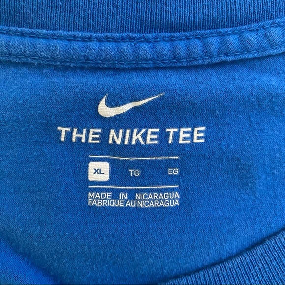 Nike Air Blue Tee with Graphic Nike Check Logo Size XL - Picture 4 of 4